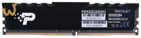 PATRIOT DDR4 Signature Premium 32GB 3200MHz PATRIOT DDR4 Signature Premium 32GB 3200MHz