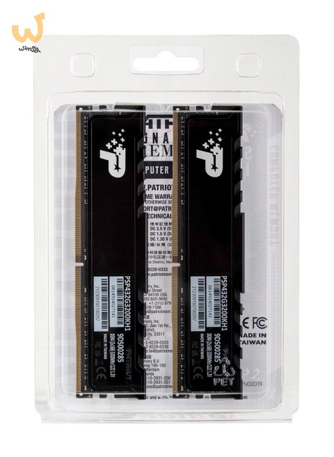 Patriot Premium Black DDR4 2x16GB 3200MHz Patriot Premium Black DDR4 2x16GB 3200MHz