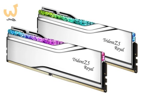 G.SKILL TRIDENT Z5 ROYAL RGB DDR5 2X16GB 6400MHZ CL32 XMP3 SILVER F5-6400J3239G16GX2-TR5S G.SKILL TRIDENT Z5 ROYAL RGB DDR5 2X16GB 6400MHZ CL32 XMP3 SILVER F5-6400J3239G16GX2-TR5S