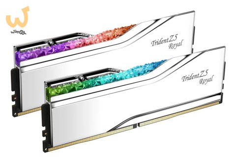 G.SKILL TRIDENT Z5 ROYAL RGB DDR5 2X16GB 6400MHZ CL32 XMP3 SILVER F5-6400J3239G16GX2-TR5S G.SKILL TRIDENT Z5 ROYAL RGB DDR5 2X16GB 6400MHZ CL32 XMP3 SILVER F5-6400J3239G16GX2-TR5S