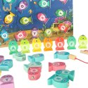Gra drewniana rybki łowienie rybek na magnes montessori