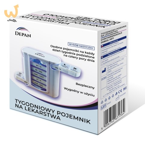 Medyczny tygodniowy pojemnik na lekarstwa kasetka Medyczny tygodniowy pojemnik na lekarstwa kasetka