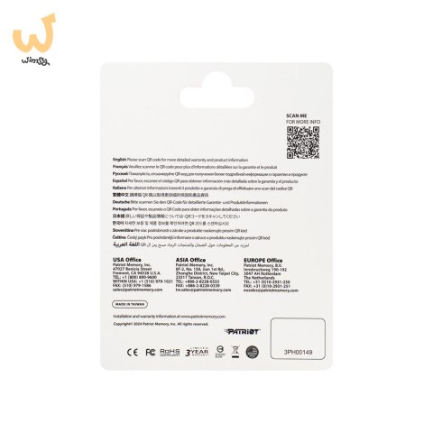 Patriot EP Pro A2 Micro SDXC 256GB 90/80 MB/s V30 U3 Class10 Patriot EP Pro A2 Micro SDXC 256GB 90/80 MB/s V30 U3 Class10