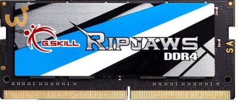 Zestaw pamięci G.SKILL Ripjaws F4-2400C16D-32GRS (DDR4 SO-DIMM; 2 x 16 GB; 2400 MHz; CL16) Zestaw pamięci G.SKILL Ripjaws F4-2400C16D-32GRS (DDR4 SO-DIMM; 2 x 16 GB; 2400 MHz; CL16)