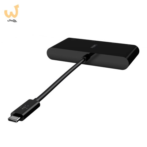 Hub Belkin USB-C Multimedia Adapter 4-in-1 Core Hub 1x4k HDMI/1xVGA/1xUSB-A/1xRJ45 Gigabit Black Hub Belkin USB-C Multimedia Adapter 4-in-1 Core Hub 1x4k HDMI/1xVGA/1xUSB-A/1xRJ45 Gigabit Black