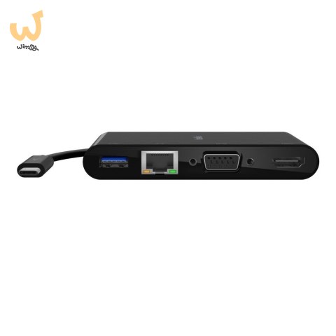Hub Belkin USB-C Multimedia Adapter 4-in-1 Core Hub 1x4k HDMI/1xVGA/1xUSB-A/1xRJ45 Gigabit Black Hub Belkin USB-C Multimedia Adapter 4-in-1 Core Hub 1x4k HDMI/1xVGA/1xUSB-A/1xRJ45 Gigabit Black