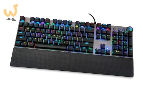 Klawiatura mechaniczna IBOX AURORA K-4 RGB IKGMK4 (USB; (US); kolor czarny) Klawiatura mechaniczna IBOX AURORA K-4 RGB IKGMK4 (USB; (US); kolor czarny)