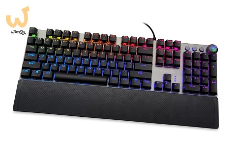 Klawiatura mechaniczna IBOX AURORA K-4 RGB IKGMK4 (USB; (US); kolor czarny) Klawiatura mechaniczna IBOX AURORA K-4 RGB IKGMK4 (USB; (US); kolor czarny)
