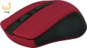 DEFENDER MYSZ BEZPRZEWODOWA ACCURA MM-935 RF CZERWONA OPTICAL 1600DPI 4P 52937