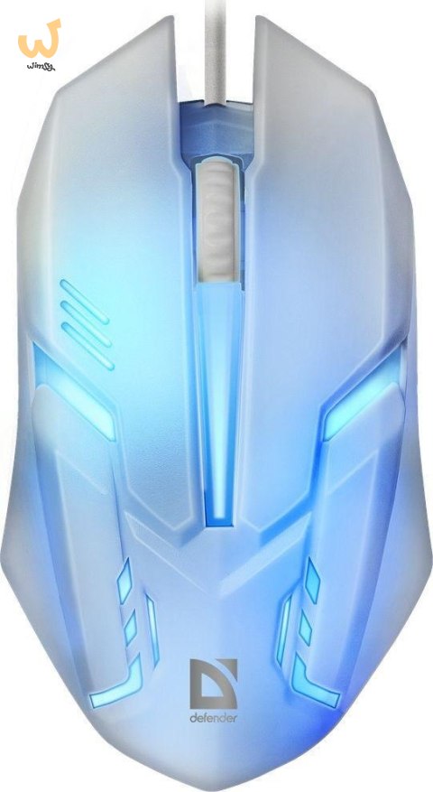 DEFENDER MYSZ CYBER MB-560L 7 KOLORÓW 1200DPI 3P BIAŁA 52561