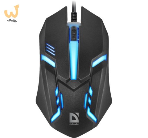 DEFENDER MYSZ CYBER MB-560L 7 KOLORÓW 1200DPI 3P CZARNA 52560