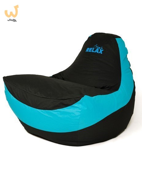 Pufa worek sako BOLID czarny-niebieski XXL 140x100 Pufa worek sako BOLID czarny-niebieski XXL 140x100