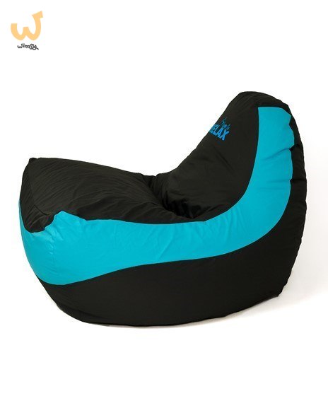 Pufa worek sako BOLID czarny-niebieski XXL 140x100 Pufa worek sako BOLID czarny-niebieski XXL 140x100
