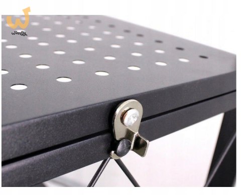 Regał składany na kółkach FS005 72x34xH163 czarny Regał składany na kółkach FS005 72x34xH163 czarny