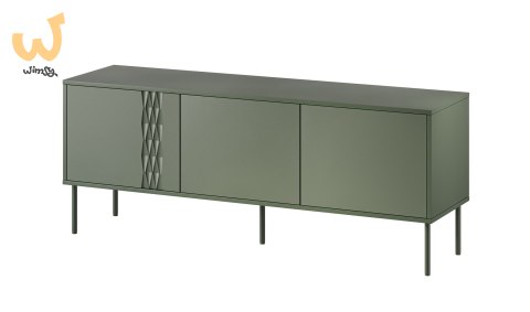 Szafka RTV 3D TRESSE 150x40x55 zieleń mat Szafka RTV 3D TRESSE 150x40x55 zieleń mat