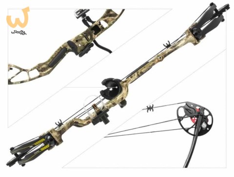 Łuk bloczkowy Poe Lang EK HUNGER REX camo 28", 20-65LBS, 250 FPS (CO-029F) Łuk bloczkowy Poe Lang EK HUNGER REX camo 28", 20-65LBS, 250 FPS (CO-029F)