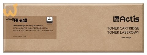 ACTIS TH-64X Toner (zamiennik HP 64X CC364X; Standard; 24000 stron; czarny) ACTIS TH-64X Toner (zamiennik HP 64X CC364X; Standard; 24000 stron; czarny)