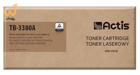Actis TB-3380A Toner (zamiennik Brother TN-3380; Standard; 8000 stron; czarny) Actis TB-3380A Toner (zamiennik Brother TN-3380; Standard; 8000 stron; czarny)