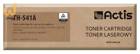 Actis TH-541A Toner (zamiennik HP 125A CB541A, Canon CRG-716C; Standard; 1500 stron; niebieski) Actis TH-541A Toner (zamiennik HP 125A CB541A, Canon CRG-716C; Standard; 1500 stron; niebieski)