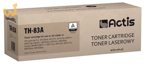 Actis TH-83A Toner (zamiennik HP 83A CF283A, Canon CRG-737; Standard; 1500 stron; czarny) Actis TH-83A Toner (zamiennik HP 83A CF283A, Canon CRG-737; Standard; 1500 stron; czarny)