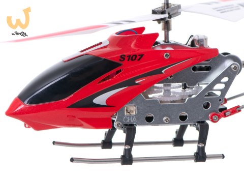 Helikopter zdalnie sterowany na pilota RC SYMA S107G czerwony Helikopter zdalnie sterowany na pilota RC SYMA S107G czerwony