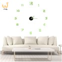 Zegar ścienny naklejany DIY fluorescencyjny regulowany 50-60cm 12 cyfr
