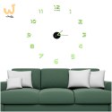 Zegar ścienny naklejany DIY fluorescencyjny regulowany 50-60cm 12 cyfr