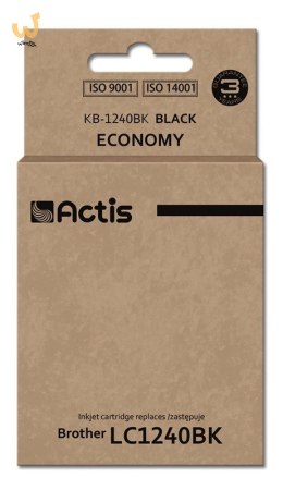 Actis KB-1240Bk Tusz (zamiennik Brother LC1240BK/LC1220BK; Standard; 19 ml; 600 stron, czarny)