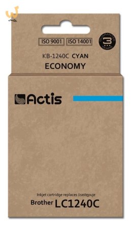 Actis KB-1240C Tusz (zamiennik Brother LC1240C/LC1220C; Standard; 19 ml; niebieski)
