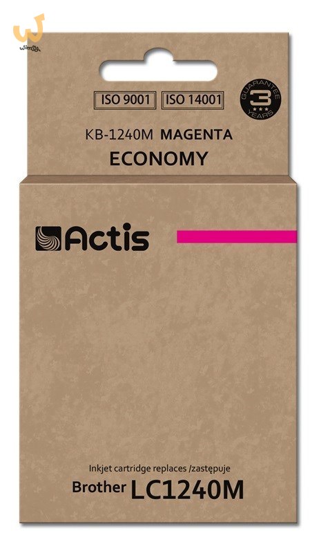 Actis KB-1240M Tusz (zamiennik Brother LC1240M/LC1220M; Standard; 19 ml; czerwony) Actis KB-1240M Tusz (zamiennik Brother LC1240M/LC1220M; Standard; 19 ml; czerwony)
