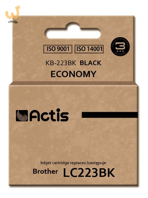 Actis KB-223Bk Tusz (zamiennik Brother LC223BK; Standard; 16 ml; czarny) Actis KB-223Bk Tusz (zamiennik Brother LC223BK; Standard; 16 ml; czarny)