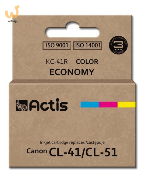 Actis KC-41R Tusz (zamiennik Canon CL-41/CL-51; Standard; 18 ml; kolor) Actis KC-41R Tusz (zamiennik Canon CL-41/CL-51; Standard; 18 ml; kolor)