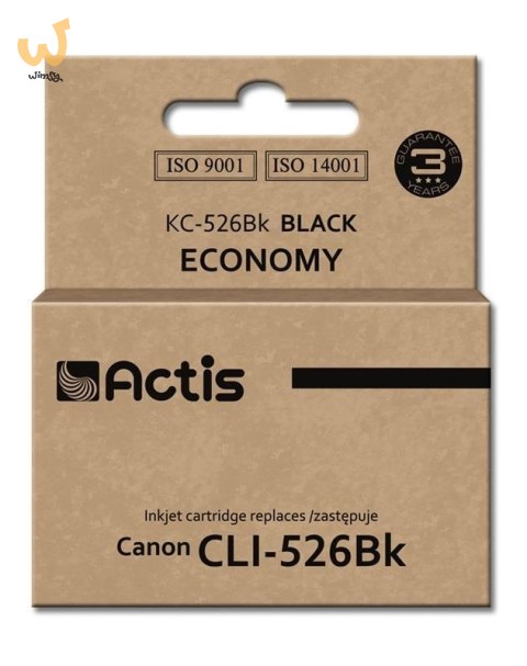 Actis KC-526Bk Tusz (zamiennik Canon CLI-526BK; Standard; 10 ml; czarny) Actis KC-526Bk Tusz (zamiennik Canon CLI-526BK; Standard; 10 ml; czarny)