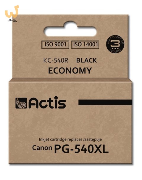 Actis KC-540R Tusz (zamiennik Canon PG-540XL; Standard; 22 ml; czarny) Actis KC-540R Tusz (zamiennik Canon PG-540XL; Standard; 22 ml; czarny)
