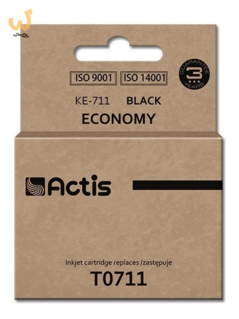 Actis KE-711 Tusz (zamiennik Epson T0711, T0891, T1001; Standard; 15 ml; czarny) Actis KE-711 Tusz (zamiennik Epson T0711, T0891, T1001; Standard; 15 ml; czarny)