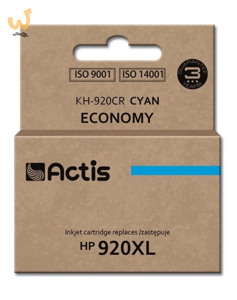 Actis KH-920CR Tusz (zamiennik HP 920 XL CD972AE; Standard; 12 ml; niebieski) Actis KH-920CR Tusz (zamiennik HP 920 XL CD972AE; Standard; 12 ml; niebieski)