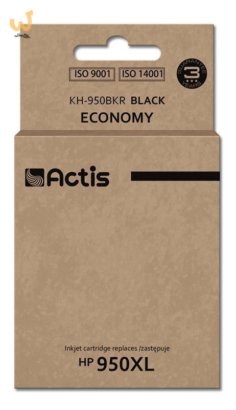 Actis KH-950BKR Tusz (zamiennik HP 950XL CN045AE; Standard; 80 ml; czarny) Actis KH-950BKR Tusz (zamiennik HP 950XL CN045AE; Standard; 80 ml; czarny)