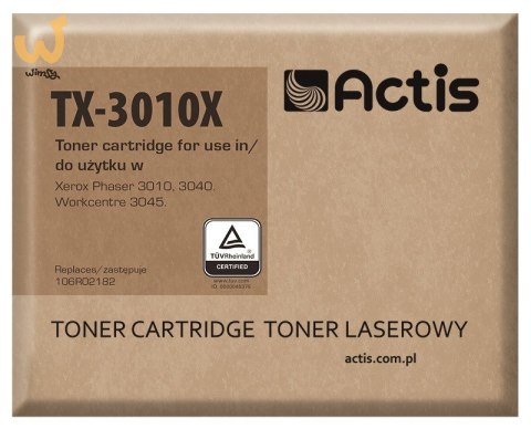 Actis TX-3010X Toner (zamiennik Xerox 106R02182; Standard; 2300 stron; czarny) Actis TX-3010X Toner (zamiennik Xerox 106R02182; Standard; 2300 stron; czarny)