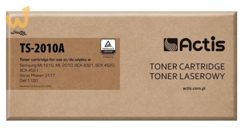 Actis TS-2010A Toner (zamiennik Samsung ML-1610D2/ ML-2010D3; Standard; 3000 stron; czarny) Actis TS-2010A Toner (zamiennik Samsung ML-1610D2/ ML-2010D3; Standard; 3000 stron; czarny)