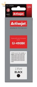 Activejet AC-G490Bk Tusz (zamiennik Canon GI-490BK; Supreme; 135 ml; 6000 stron, czarny)
