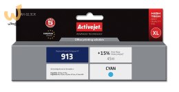 Activejet AH-913CR Tusz (zamiennik HP 913 F6T77AE; Premium; 45 ml; niebieski)