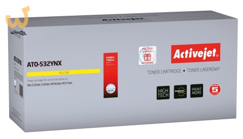 Activejet ATO-532YNX Toner (zamiennik OKI 46490605; Supreme; 6000 stron; żółty) Activejet ATO-532YNX Toner (zamiennik OKI 46490605; Supreme; 6000 stron; żółty)