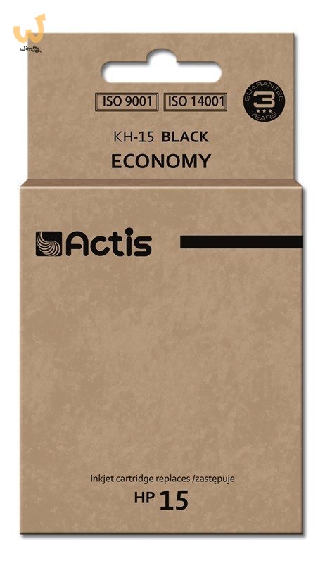 Actis KH-15 Tusz (zamiennik HP 15 C6615N; Standard; 44 ml; czarny)