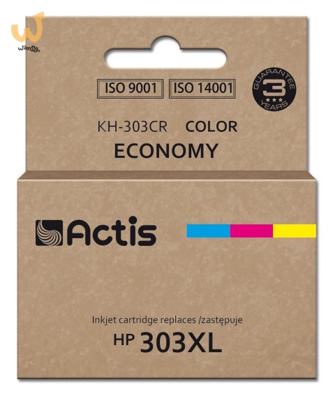 Actis KH-303CR Tusz (zamiennik HP 303XL T6N03AE; Premium; 18ml; 415 stron; kolorowy)