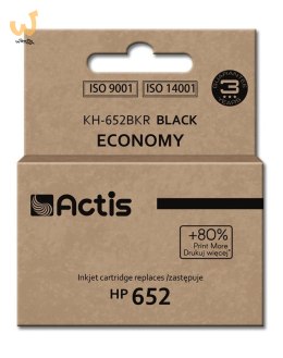 Actis KH-652BKR Tusz (zamiennik HP 652 F6V25AE; Standard; 15 ml; 650 stron, czarny)