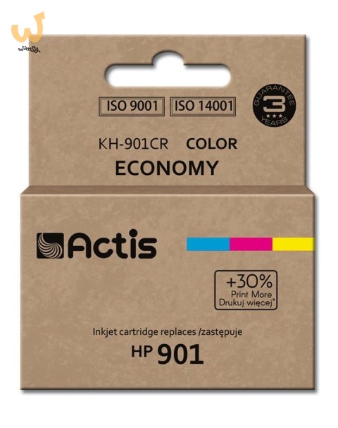 Actis KH-901CR Tusz (zamiennik HP 901 CC656AE; Standard; 18 ml; kolor) Actis KH-901CR Tusz (zamiennik HP 901 CC656AE; Standard; 18 ml; kolor)