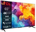 Telewizor TCL 65P655 LED 65'' 4K Ultra HD Google TV Dolby Audio DVB-T2 Czarny
