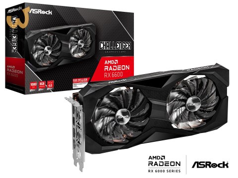 Karta graficzna ASRock Radeon RX 6600 Challenger D 8GB Karta graficzna ASRock Radeon RX 6600 Challenger D 8GB