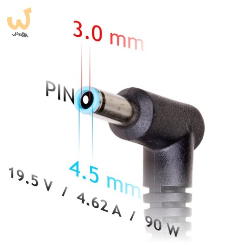 Zasilacz sieciowy Akyga AK-ND-53 do notebooka DELL (19,5 V; 4,62 A; 90W; 4.5 mm x 3 mm) Zasilacz sieciowy Akyga AK-ND-53 do notebooka DELL (19,5 V; 4,62 A; 90W; 4.5 mm x 3 mm)