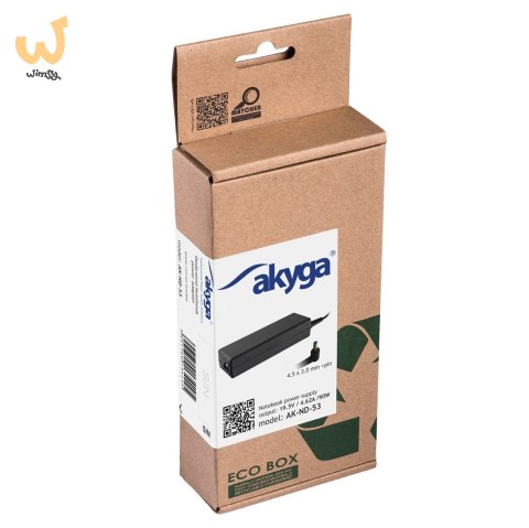 Zasilacz sieciowy Akyga AK-ND-53 do notebooka DELL (19,5 V; 4,62 A; 90W; 4.5 mm x 3 mm) Zasilacz sieciowy Akyga AK-ND-53 do notebooka DELL (19,5 V; 4,62 A; 90W; 4.5 mm x 3 mm)